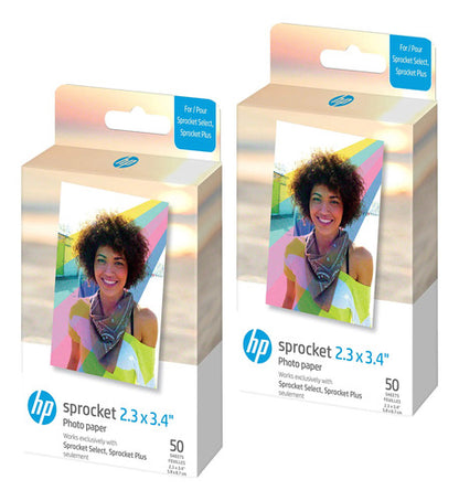 Papel Fotográfico Adhesivo Hp Sprocket Zink Blanco