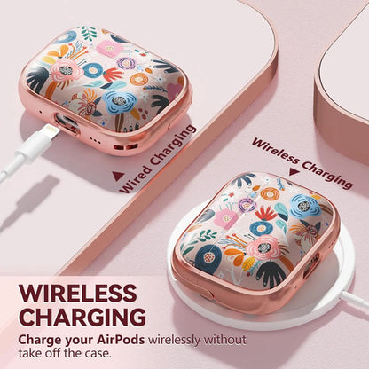 Funda Estuche Para AirPods Pro 2da Gen Con Bloqueo Rosa
