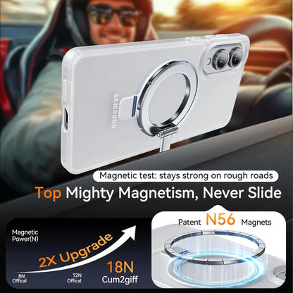 Funda Magnética Con Soporte Para Samsung Galaxy S25 Edge Blanco Lisa