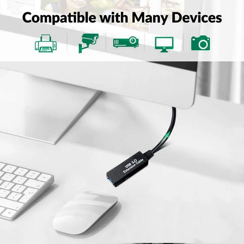 Cable Extensor Activo Usb 3.0 Negro