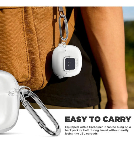 Funda Case Para Jbl Tune Flex Con Kit De Limpieza Clear