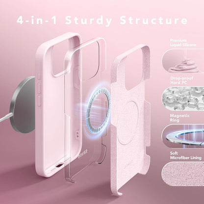 Funda Silicona iPhone 15 Pro Max Rosa Chicle