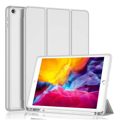 Funda Para iPad 9.7 Con Porta Lápiz Y Protección Completa Gris
