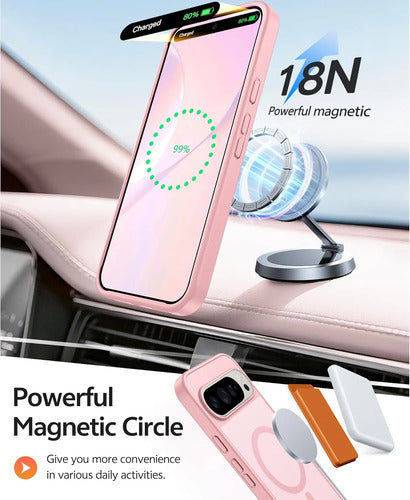 Funda Para Google Pixel 10 Pro Xl Y 9 Pro Xl Azul Rosa