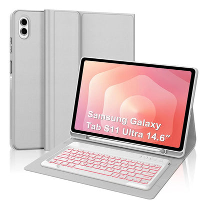 Funda Con Teclado Para Samsung Tab S11 Ultra Gris