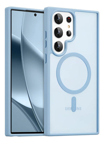Funda Magnética Para Samsung Galaxy S23 Ultra Celeste