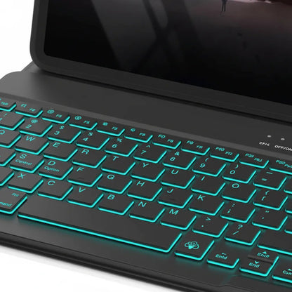 Funda Con Teclado Para iPad Air 11  Y Pro 11 Negro