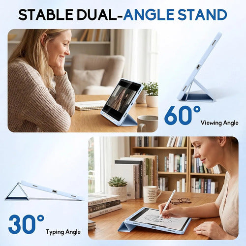 Funda Para Samsung Galaxy Tab S10 Lite, S10 Fe, S9 Fe Azul Cielo