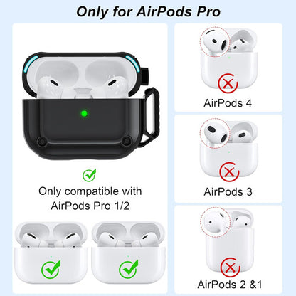 Estuche Para AirPods Pro 2da Gen Con Kit Negro