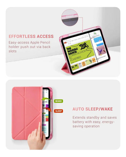 Funda Para iPad (a16) 11a Gen 11'' 2025, iPad 10a Gen Rosa Chicle