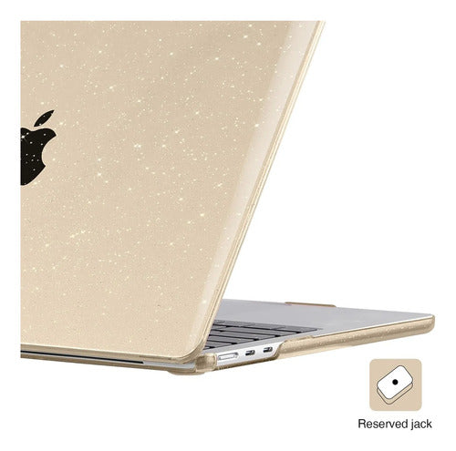 Carcasa Funda Transparente Para Macbook Air 13.6' Plateado