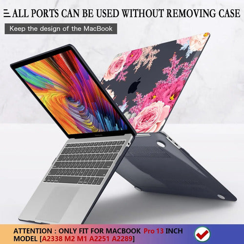 Funda Floral Cissook Para Macbook Pro 13 Inch Floreado