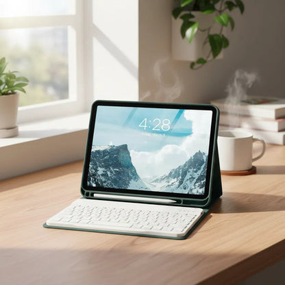 Funda Con Teclado iPad De 10a/11a Gen. 11/10.9 PuLG, A16 Verde Oscuro