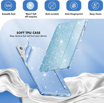 Funda Brillante Para Samsung Galaxy Tab A11 Plus/a9 Plus Azul