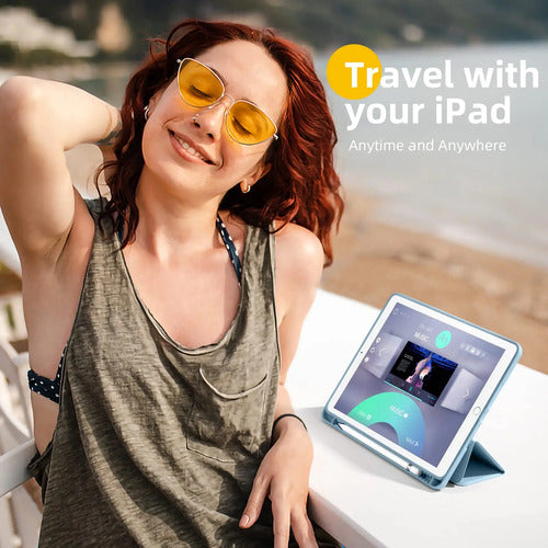 Funda Protectora Para iPad 10a Gen 2022 Azul-cielo