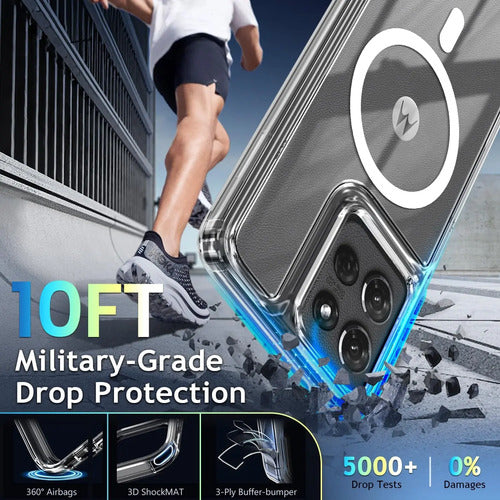 Funda Magnética Para Motorola Moto G 2025/2026 Y G Pl... Transparente