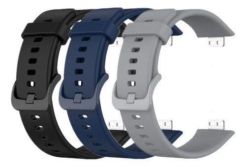 Correa De Repuesto Para Huawei Watch Fit - Set Negro 2.27 Cm
