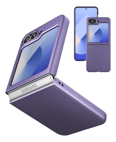 Funda Para Samsung Galaxy Z Flip 6 Y Z Flip 7 Fe Lila