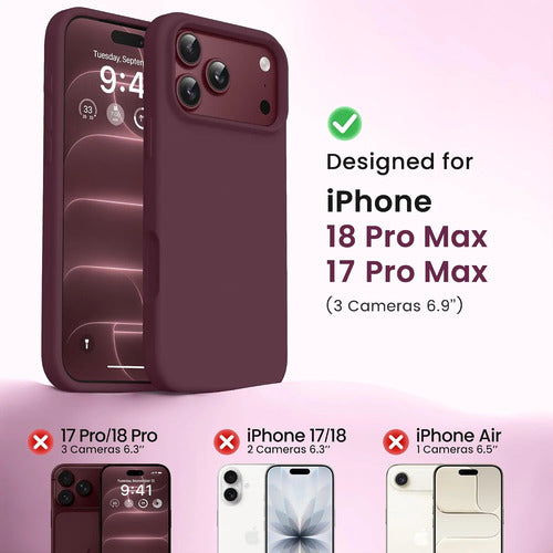 Funda Para iPhone 18 Pro Max Bordó