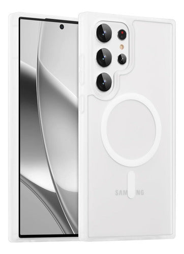 Funda Magnética Raleavo Para Samsung Galaxy S25 Ultra, Bl... Blanco