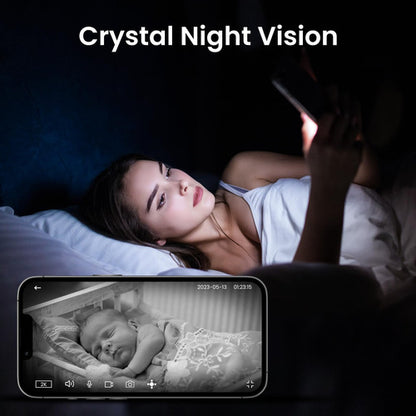 Cámara De Vigilancia Doméstica 2k Wifi - Cobertura Comple... Blanco