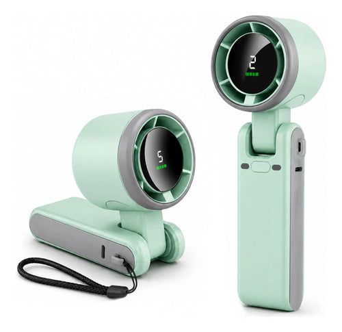 Ventilador De Mano Recargable Econour Verde
