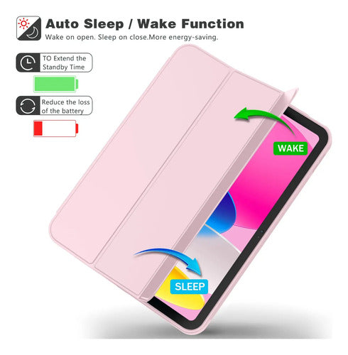 Funda Protectora Para iPad 10a Gen 2022 Rosado