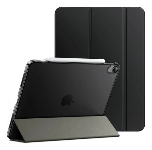 Funda Jetech 3076- Negra Para iPad Air 11  Con Soporte Negro
