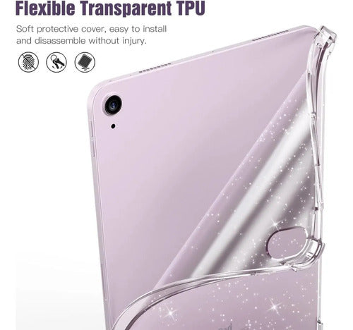 Funda Transparente Para iPad Air 11' (m2) 2024 Plateado
