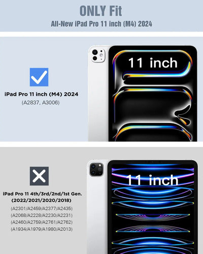 Funda Transparente Para iPad Pro 11 Pulgadas (m4) 2024 Claro