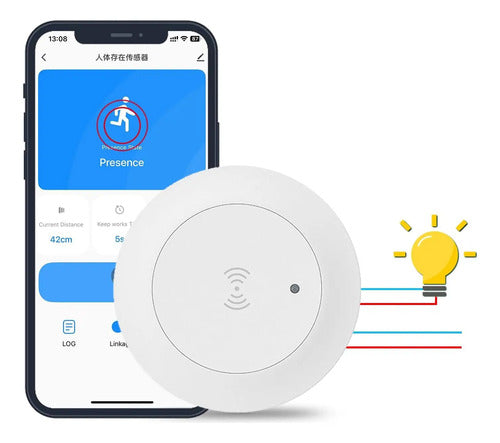 Sensor De Presencia Humana Con Interruptor De Luz