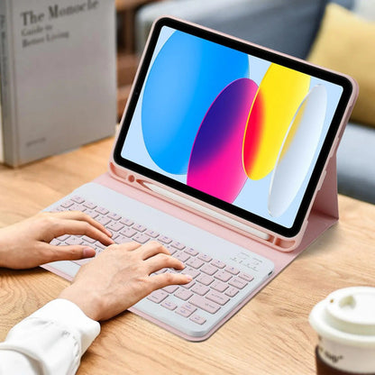 Teclado Bluetooth Ultra-delgado Recargable Rosa Rosa
