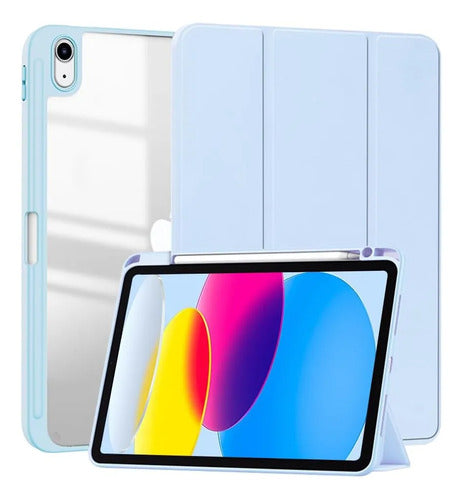 Funda Para iPad (a16) De 2022 Y 2025 11' Y 10.9' Celeste