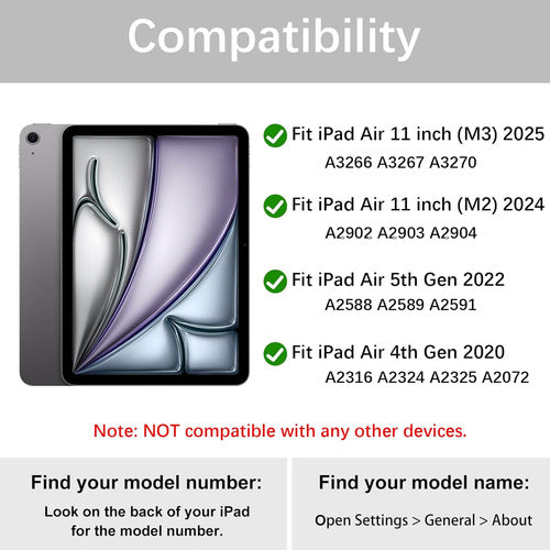 Funda Para iPad Air 11  / Air 10.9 Negro