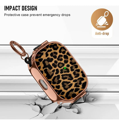 Estuche Para Apple AirPods Pro 3 (2025) Leopardo Dorado