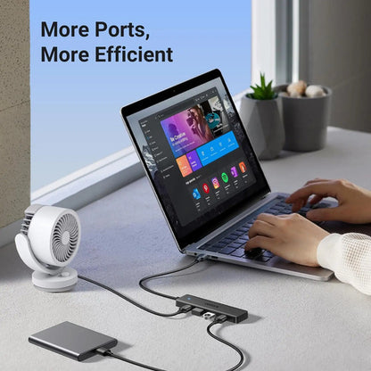 Usb 3.0 Hub, 4 Puertos, Ultra-slim Negro
