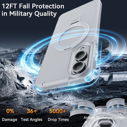 Funda Magnética Con Soporte Para Samsung Galaxy S25 Edge Blanco Lisa