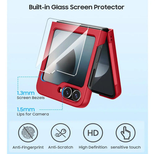 Funda Para Samsung Galaxy Z Flip 6/7 Fe Rojo