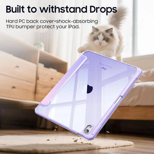 Funda Híbrida Delgada Para iPad Violeta Oscuro