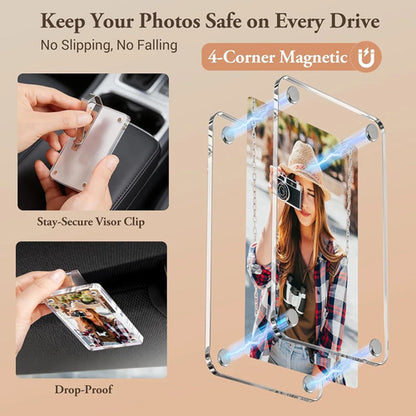 Portafotos Magnético Para Auto