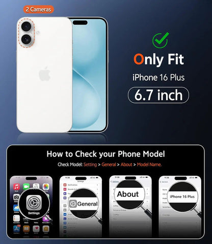 Funda Transparente Para iPhone 16 Turquesa