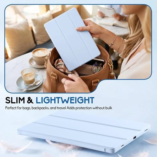 Funda Para Samsung Galaxy Tab S10 Lite, S10 Fe, S9 Fe Azul Cielo