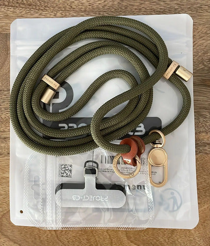 Cordón Correa Ajustable Para Celular Con Gancho De Metal