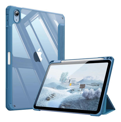 Funda Híbrida Delgada Para iPad Azul