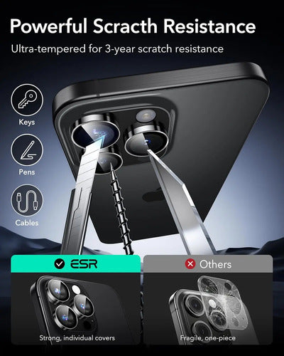 Protector De Lente Esr Para iPhone 16 Pro Max Negro