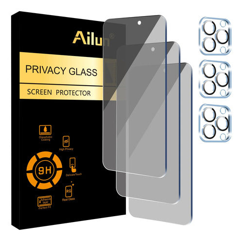 Protectores De Pantalla P/ iPhone + 3 Protectores De Lentes