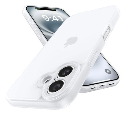 Funda Protectora Para iPhone 16, Antigolpes Blanco