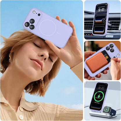 Funda Magnética Miracase Para Phone 17 Pro Lila
