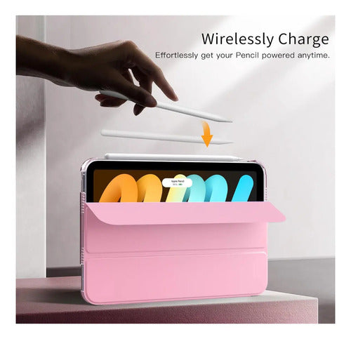 Funda Para iPad Mini 7 (a17 Pro) 2024 Y Mini 6 2021 Rosa