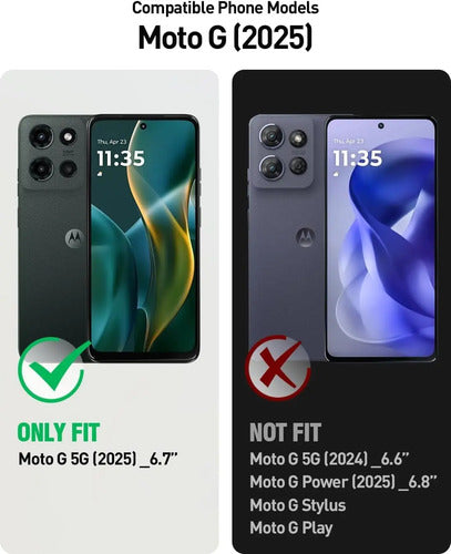 Funda Magnética Para Motorola Moto G 2025/2026 Y G Pl... Transparente